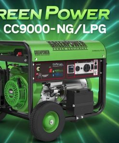موتور برق گازسوز 7.5 کیلووات گرین پاور مدل CC9000-NG/LPG